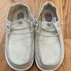 Hey Dude Kids Dress Shoes - Light Cream